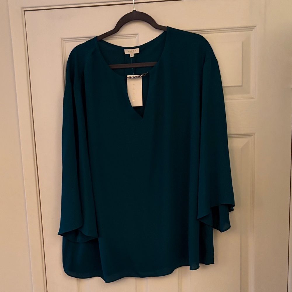 Elegant Teal Blouse